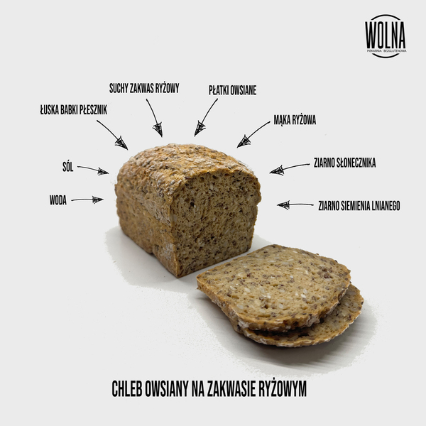 Chleb owsiany na zakwasie