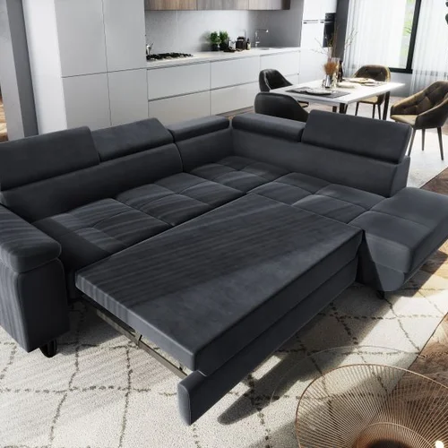 Corner sofa bed MORGAN 250 Monolith 97 - zdjęcie 2